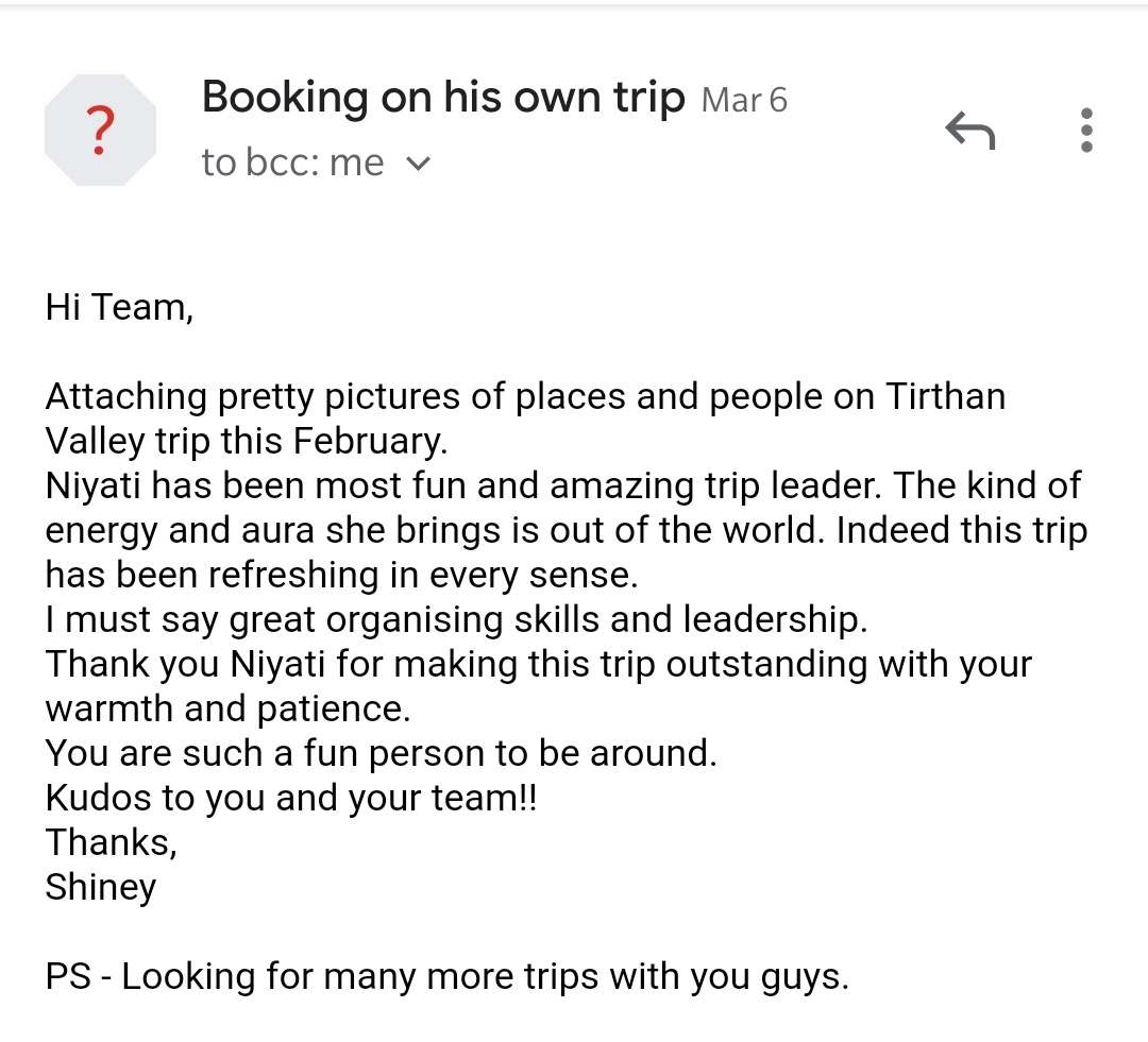 On his own trip review