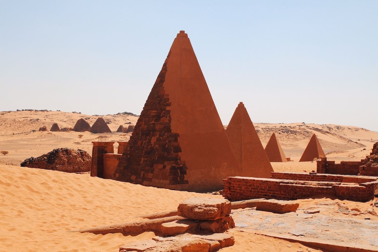 the nubian pyramids 